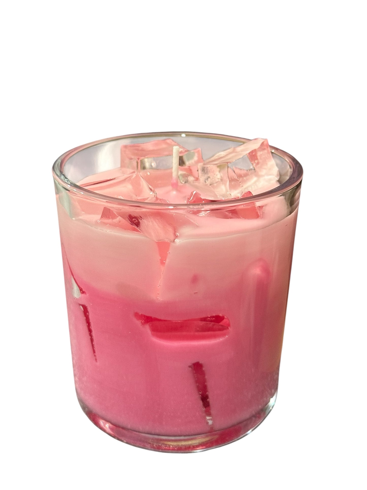 Strawberry iced latte candle