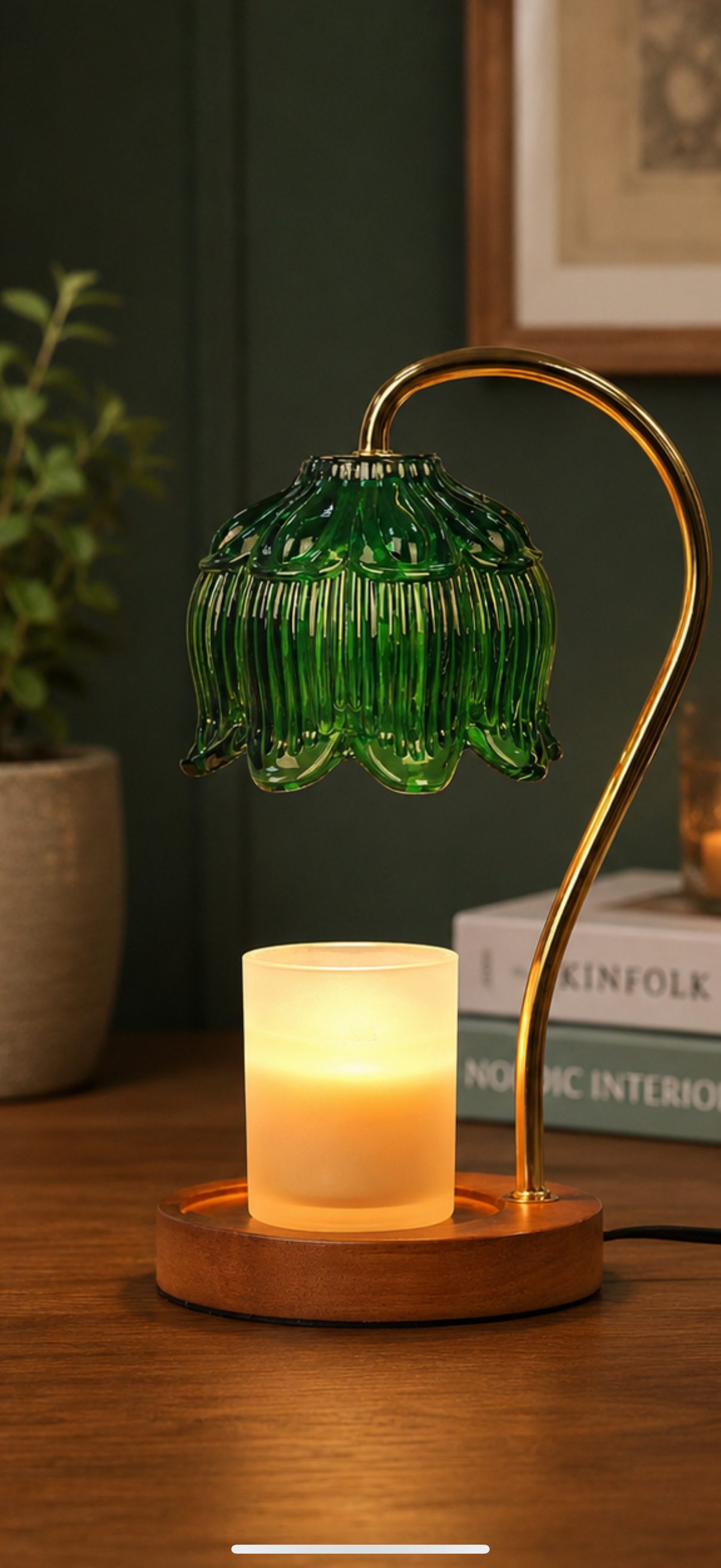 Lotus candle warmer lamps