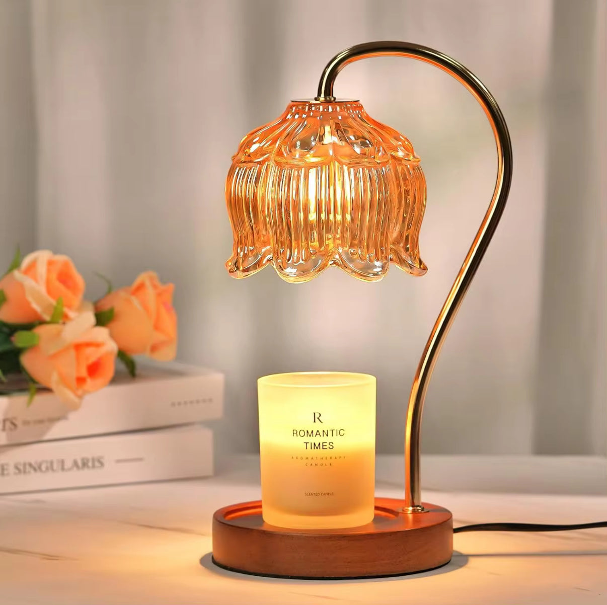 Lotus candle warmer lamp