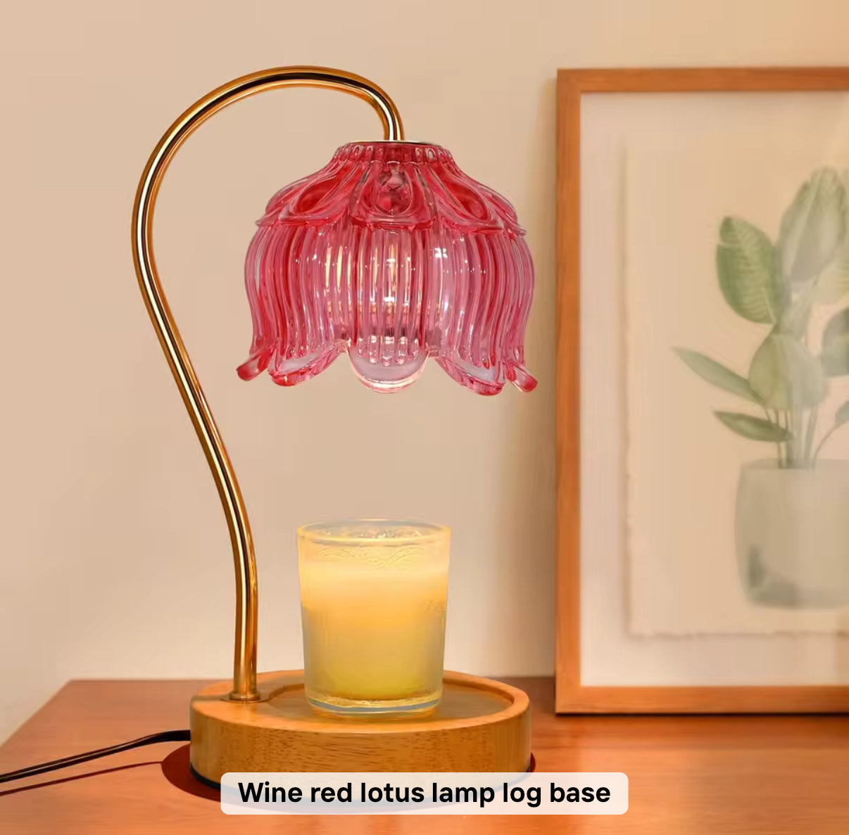 Lotus candle warmer lamp